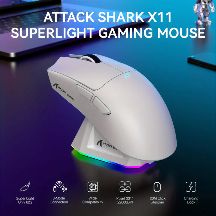 ماوس ATTACK SHARK X3 اللاسلكي